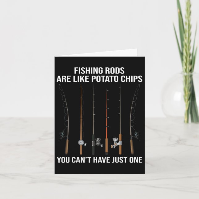 Carte Les bâtons de pêche sont comme des chips de pommes (Devant)