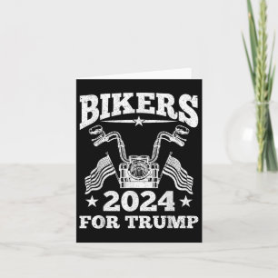 Carte Les Bikers Pour Trump Motorcycle Reviendront Trump