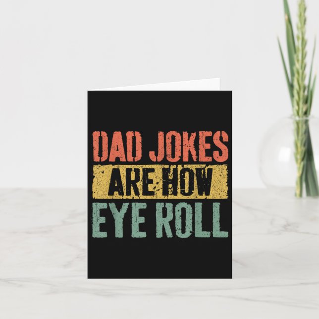 Carte Les blagues de papa sont comment je fais rouler le (Devant)