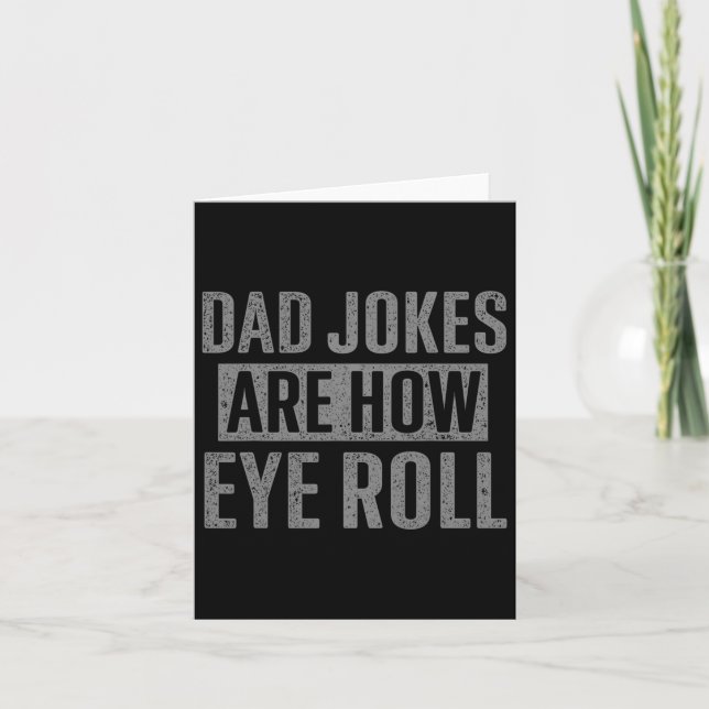 Carte Les blagues de papa sont des cadeaux drôles pour p (Devant)