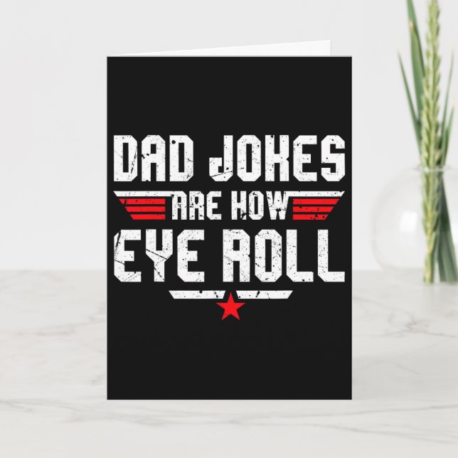 Carte Les blagues de papa sont des cadeaux drôles pour p (Devant)