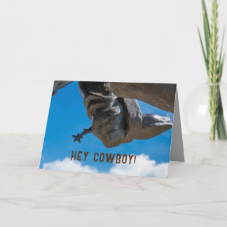 Carte Les bottes de cowboy éperonnent et ciel bleu ouver