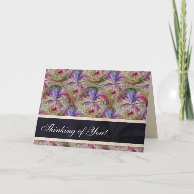 Carte Les bulles modèlent la pensée personnalisée à vous (Devant)