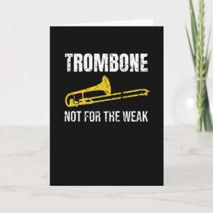 Carte Les cadeaux du joueur de Trombone  Tromboniste de
