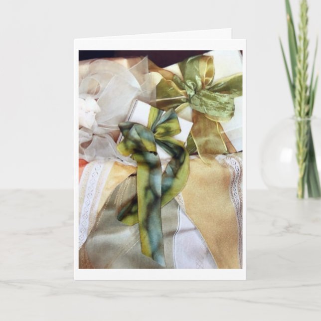 CARTE LES CADEAUX SONT ENVELOPPÉS/L'ARBRE EST TRIMMÉ MER (Devant)