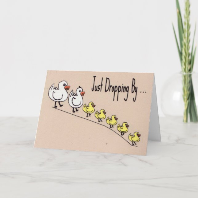 Carte Les canards pensent à vous (Devant)