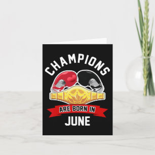 Carte Les Champions Sont Nés En Juin Boxe Sport Annivers