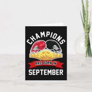 Carte Les Champions Sont Nés En Septembre Boxe Sport Nai