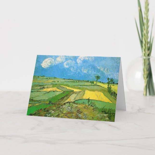 Carte Les champs de blé de Van Gogh à Auvers sous ciel n (Devant)