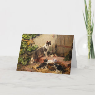 Carte Les chats au Milk Bowl   Julius Adam le Jeune