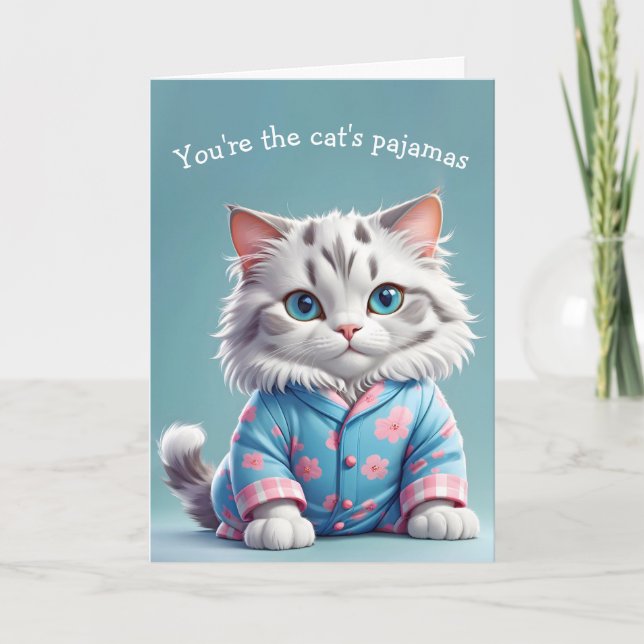 Carte Les Chaussons de Chat Merci (Devant)