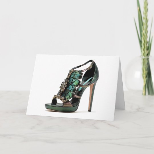 Carte Les Chaussures De Paon De Citation De Cendrillon Zazzle Fr