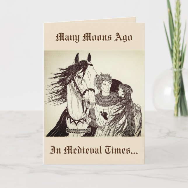 Carte "Les Chevaliers Courtisent Les Maidens !" (Devant)