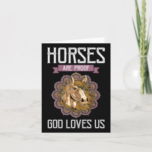 Carte Les chevaux sont la preuve que Dieu nous aime - Ch