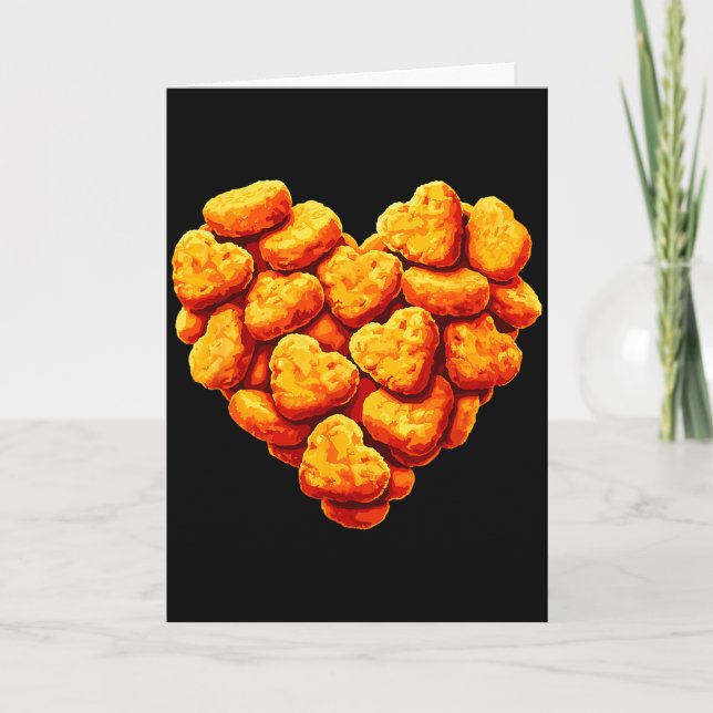 Carte Les Chicken Nuggets Sont Mon Cœur De La Saint-Vale (Devant)