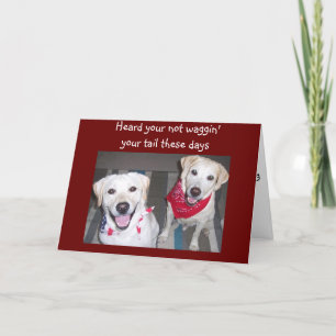 CARTE LES CHIENS ENCOURAGENT LE BIEN