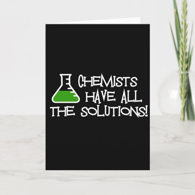 Carte Les Chimistes Ont Toutes Les Solutions (Devant)