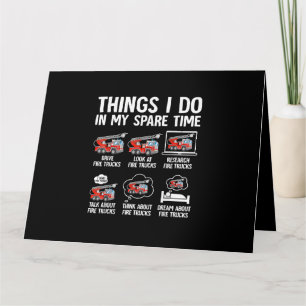 Carte Les Choses Que Je Fais Dans Mes Camions De Secours