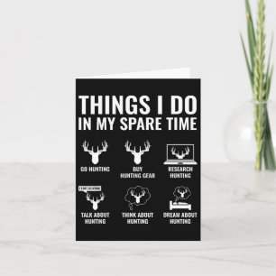 Carte Les Choses Que Je Fais Dans Mon Temps De Rechange 
