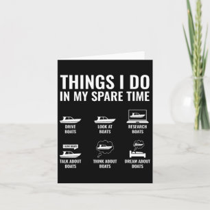 Carte Les Choses Que Je Fais Dans Mon Temps De Rechange 