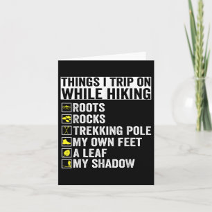 Carte Les Choses Sur Lesquelles Je Voyage Pendant Randon