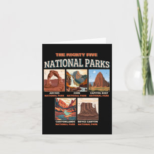 Carte Les Cinq Puissants Parcs Nationaux Camp De Randonn