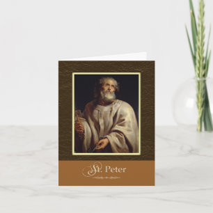 Carte Les clés de St Peter au royaume, prient pour nous