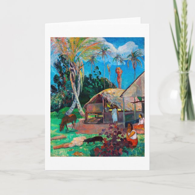 Carte Les Cochons Noirs, Gauguin (Devant)