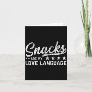 Carte Les collations sont mon langage de l'amour Saint-V