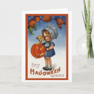 Carte Les Conception-Meilleurs souhaits de Halloween de