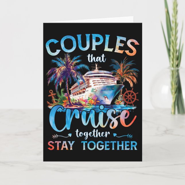 Carte Les couples qui font une croisière ensemble resten (Devant)