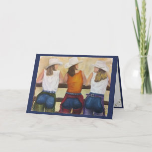 CARTE LES COWGIRLS VEULENT S'AMUSER ..