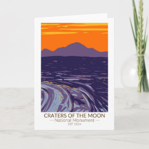 Carte Les cratères du Monument National de la Lune Idaho