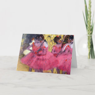 Carte Les danseurs roses, avant le ballet par Edgar Dega