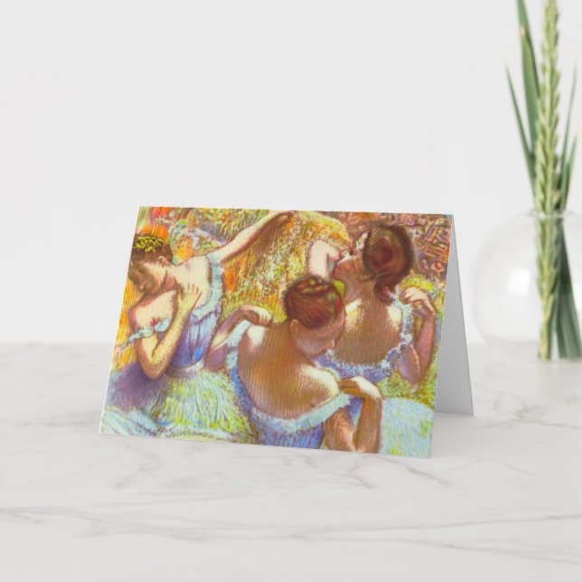 Carte Les Danseuses bleues par Edgar Degas (Devant)