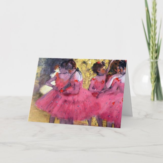 Carte Les Danseuses roses, avant le ballet d'Edgar Degas (Devant)