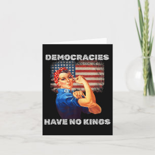 Carte Les démocraties n'ont pas de rois Manifestation po