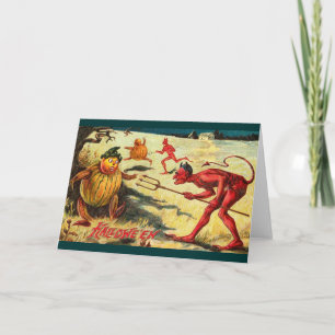 Carte Les diables vintages pourchassent les Goblins, Hal