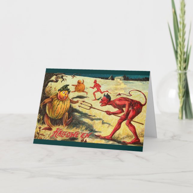 Carte Les diables vintages pourchassent les Goblins, Hal (Devant)