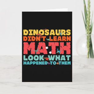 Carte Les dinosaures n'ont pas appris les maths Mathémat