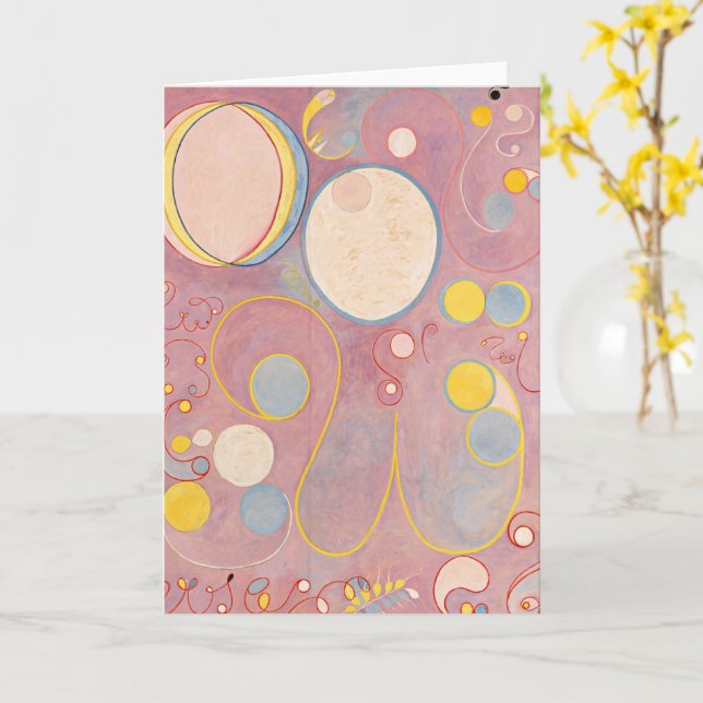Carte Les dix plus grands n° 8 Adulthood, Hilma af Klint (Fleur jaune)