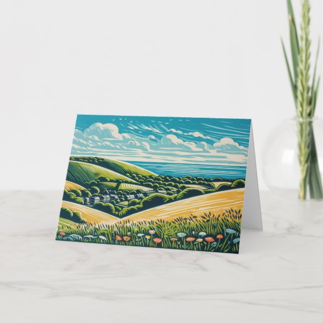 Carte Les Downs Sussex (Devant)