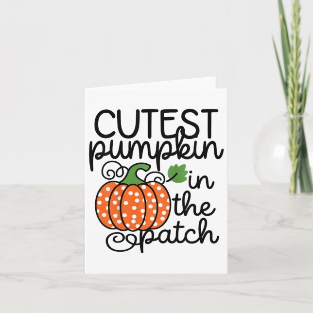 Carte Les Enfants Cutest Citrouille Dans Le Patch Par (Devant)