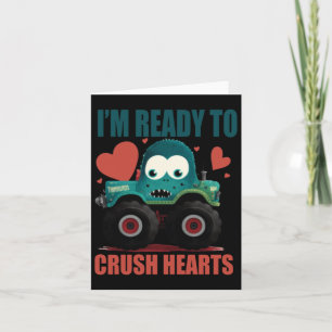 Carte Les enfants que je brise Cœurs Monster Truck Tout-