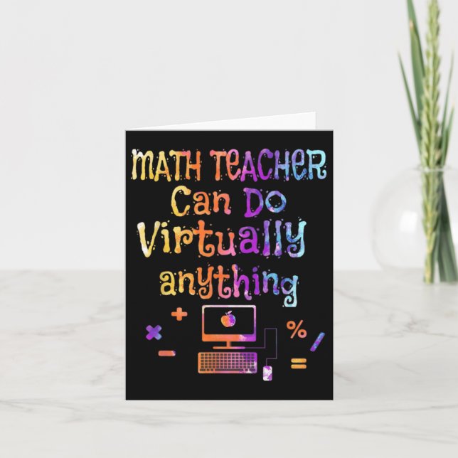 Carte Les Enseignants En Mathématiques Peuvent Faire Pre (Devant)