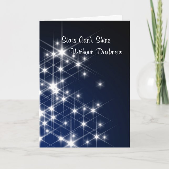Carte Les étoiles ne peuvent pas briller sans (Devant)