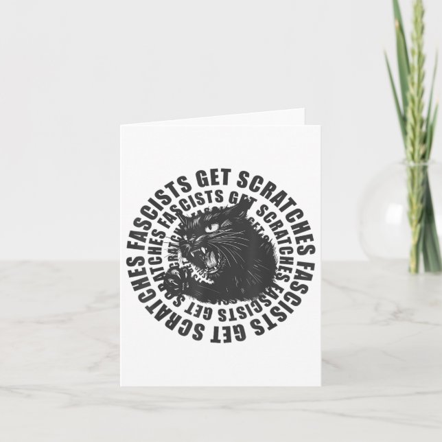 Carte Les fascistes de chats noirs obtiennent des griffe (Devant)