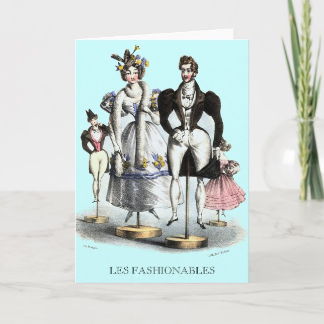Carte Les Fashionables par Charles Philipon Greeting Car (Devant)