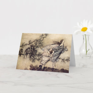 Carte Les Fées Possèdent De Nombreux Oiseaux, Arthur Rac