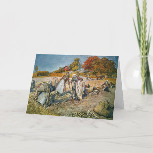 Carte Les femmes creusant des pommes de terre